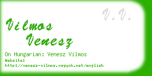 vilmos venesz business card